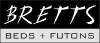 Bretts Beds + Futons Logo White